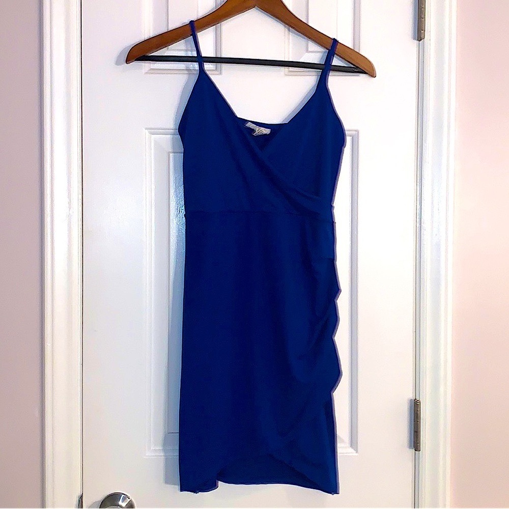 Capella royal blue spaghetti strap dress, formfitting size large